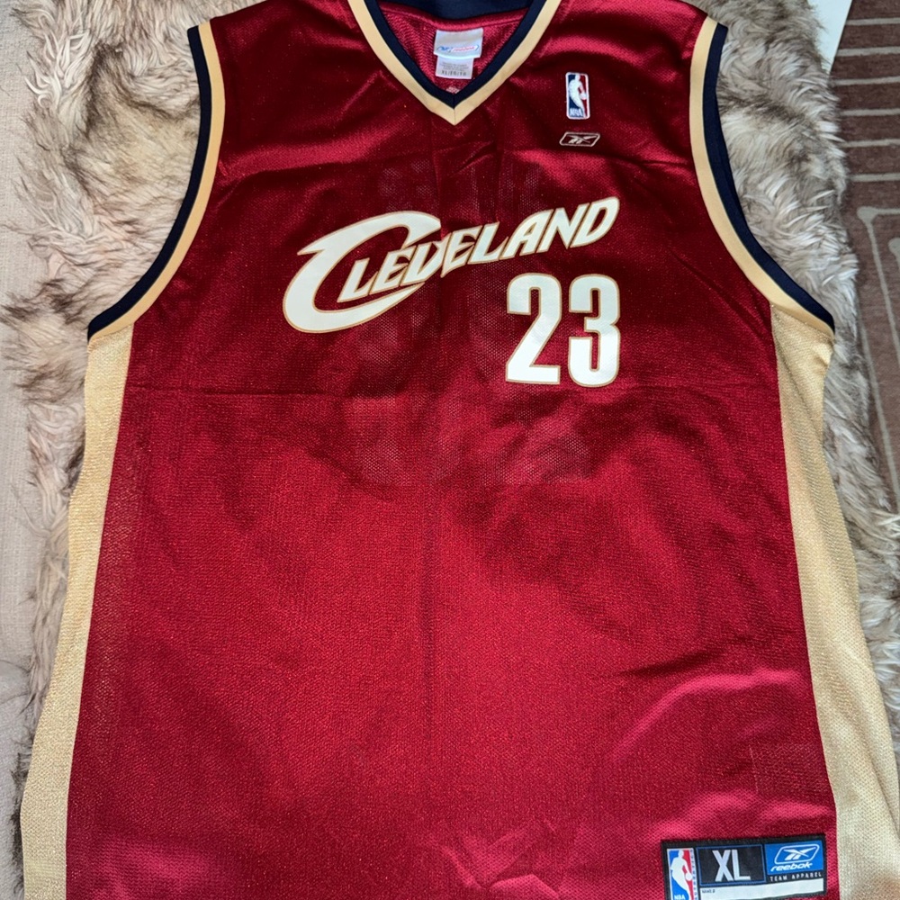 LeBron James Reebok XL NBA Jersey - Maroon & Gold